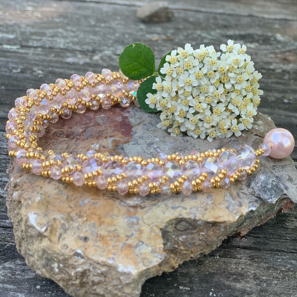 8” pink bracelet.